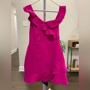 Express Mini Ruffle Dress, XS